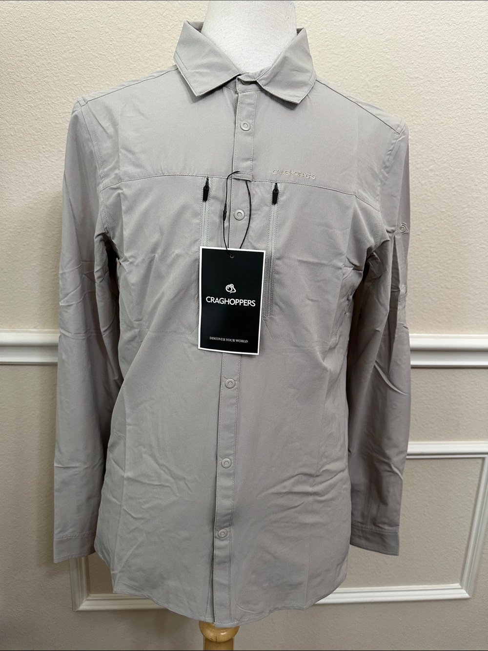 Craghoppers NOSILIFE PRO LONG SLEEVE SHIRT - Parchment